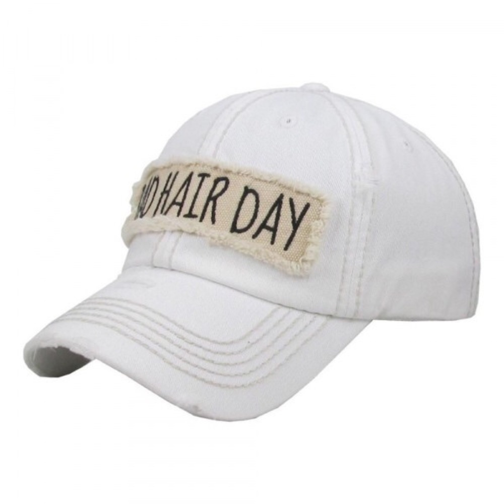 🎄SALE🎄 BAD HAIR DAY white baseball hat - Picture 2 of 7